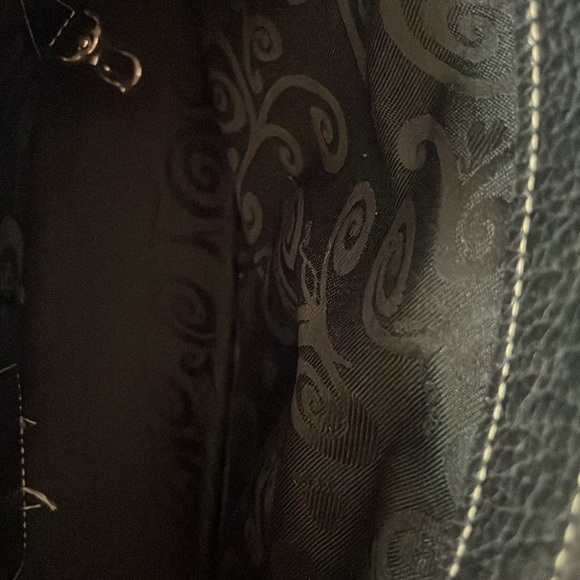 Brighton Pebbled Brown & Black  Leather Purse - Picture 6 of 10